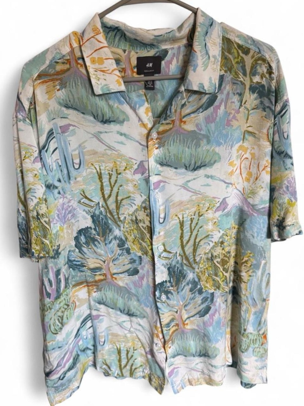H&M desert print button down